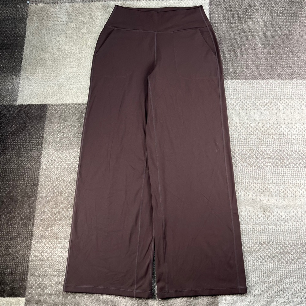 CRZ Yoga Wide Leg Pants High Rise Brown Pockets Yoga Lounge Womens 26X29